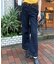 【4サイズ展開XS-L] ベーシックワイドデニムパンツ