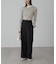 ［洗える］マシンウォッシャブルボトルネックリブニット