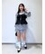 [低身長サイズ／Sシリーズ]気流染めベルト付ショートパンツ