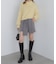 シャツ巻き風ミニスカート