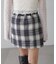 シャツ巻き風ミニスカート