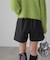 ベルト付きショートパンツ