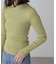 ラメボトルネックリブニット