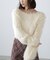 ショート丈ロングシャギーニット