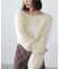 ショート丈ロングシャギーニット