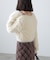 ショート丈ロングシャギーニット