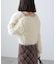ショート丈ロングシャギーニット