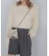 ショート丈ロングシャギーニット