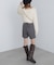 ショート丈ロングシャギーニット