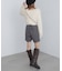 ショート丈ロングシャギーニット