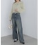 ショート丈ロングシャギーニット
