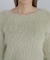 ショート丈ロングシャギーニット