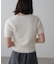 シャギー半袖ニット
