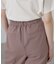麻調合繊タックワイドパンツ