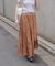 シャイニーティアードスカート