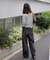 〈フリーズマート別注〉PICCADILLY ベーシックワイドデニムパンツ