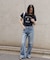 〈フリーズマート別注〉PICCADILLY ベーシックワイドデニムパンツ