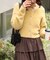前後2wayショートシャギー短丈ニット