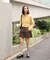 前後2wayショートシャギー短丈ニット