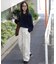前後2wayショートシャギー短丈ニット