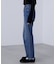 センタープレススリムストレートデニムパンツ