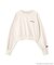 サンリオキャラクターズコラボ SHORT SWEAT ショートスウェット 胸LOGO×袖RIBBON