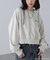 サンリオキャラクターズコラボ SHORT SWEAT ショートスウェット 胸LOGO×袖RIBBON