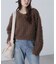 プードルボアショート丈ニットソー