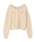 金ボタンへアリースパンコールニットカーディガン