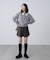 レースレイヤードエコレザーショートパンツ