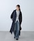 スタンドカラーロングトレンチコート