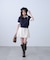 〈セットアップ対応〉ベルト付きプリーツミニスカート