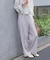 ワンタックワイドパンツ［切らずに履ける身長別サイズ／低身長／高身長／５サイズ５色／洗える／防シワ