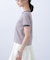 ロゴ刺繍リンガーTシャツ