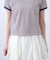 ロゴ刺繍リンガーTシャツ