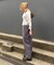 ウール調ワンタックワイドパンツ［切らずに履ける身長別サイズ／低身長／高身長／５サイズ５色／洗える／防シワ