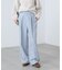 ウール調ワンタックワイドパンツ［切らずに履ける身長別サイズ／低身長／高身長／５サイズ５色／洗える／防シワ