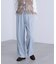 ウール調ワンタックワイドパンツ［切らずに履ける身長別サイズ／低身長／高身長／５サイズ５色／洗える／防シワ