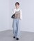 ウール調ワンタックワイドパンツ［切らずに履ける身長別サイズ／低身長／高身長／５サイズ５色／洗える／防シワ