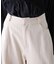 ベルト付きワイドタックパンツ