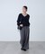 ショートシャギーペプラムニットカーディガン