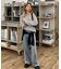 [低身長サイズ／Sシリーズ]ベーシックワイドサイドレースデニムパンツ