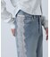 [低身長サイズ／Sシリーズ]ベーシックワイドサイドレースデニムパンツ