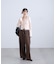 ウエストレースワイドストレートパンツ