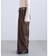 ウエストレースワイドストレートパンツ