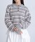 POLO BCS ボーダーポロニット