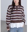 POLO BCS ボーダーポロニット