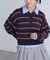 POLO BCS ボーダーポロニット