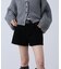 コーデュロイベルト付きショートパンツ