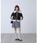 アーガイルポロ襟ショートニットワンピース